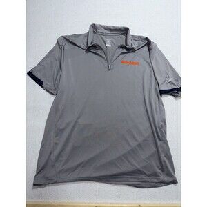 Reebok RBK Chicago Bears NFL Men's XL Gray 1/4 Zip Polo Shirt Playdry